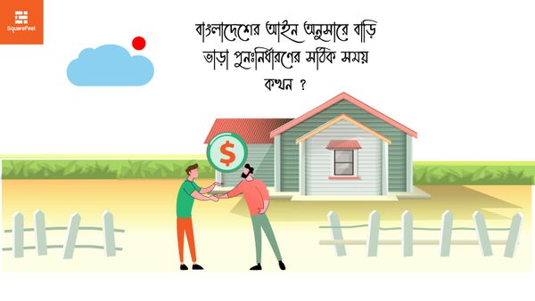 বাংলাদেশের আইন অনুসারে বাড়ি ভাড়া পুনঃনির্ধারণের সঠিক সময় কখন ?